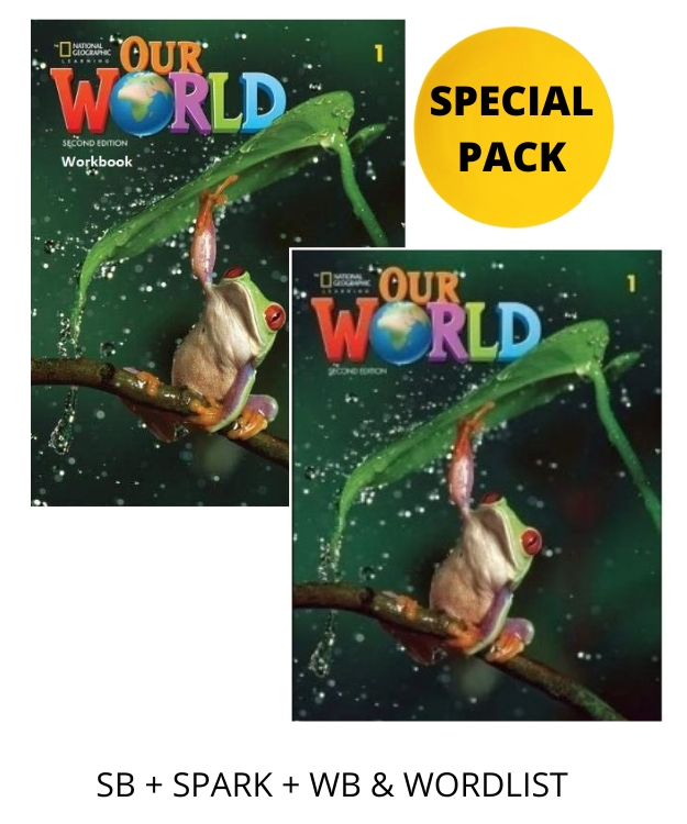 OUR WORLD 1 SPECIAL PACK FOR GREECE (SB + SPARK + WB   WORDLIST) BRIT. ED 2ND ED